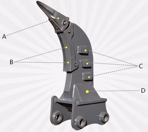 Promotion Price High Quality Rsbm 1- 80t OEM Excavator Ripper