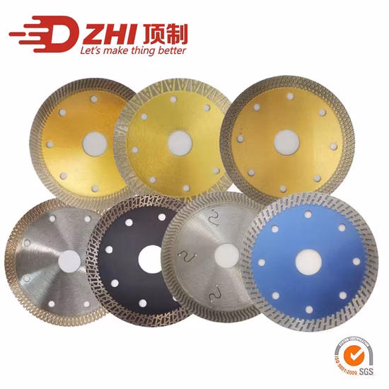 Алмазный турбо-режущий диск для фарфора/керамики/Дектона 4/4,5/5 дюймов